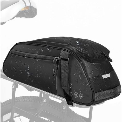 Sacoche de porte-bagages vélo 8L 3-en-1 imperméable et réfléchissante (1/5)
