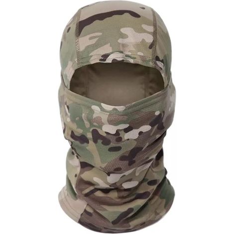 Dailygoods - Balaclava mimetica - Traspirante - Antivento - Ipoallergenica - Fascia elastica in vita - Per attività all'aperto/moto - Balaclava (1/5)