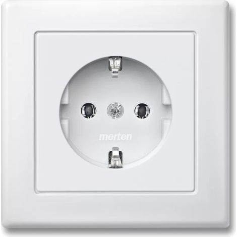 Merten SCHUKO-Steckdose pws volle Abdeckplatte MEG2301-1619 (1/2)