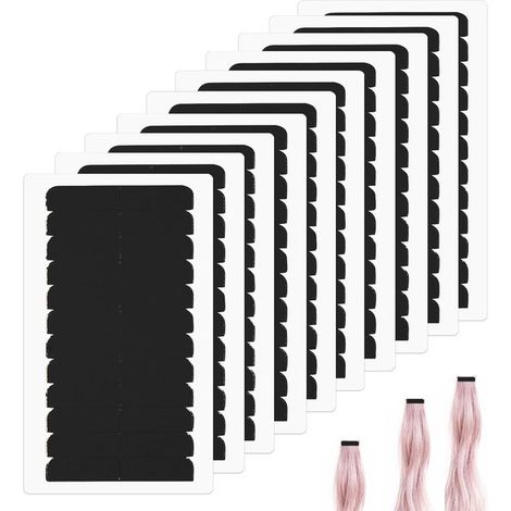 120 pezzi di nastro biadesivo per extension per capelli - Nastro di ricambio autoadesivo per extension per capelli