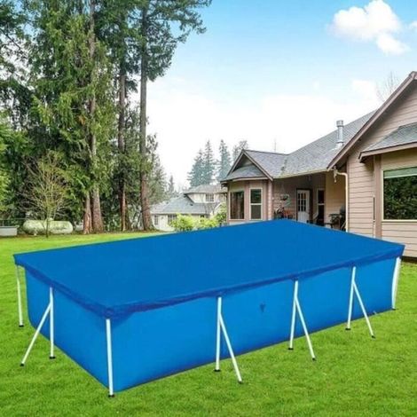 Rechteckige Poolabdeckung – Abdeckungsrahmen – UV-Schutz – 260 x 170 cm (1/3)