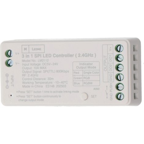 Controller striscia Led 3 in 1 12-24V Monocolore + RGB + RGBW M LEDME (1/4)