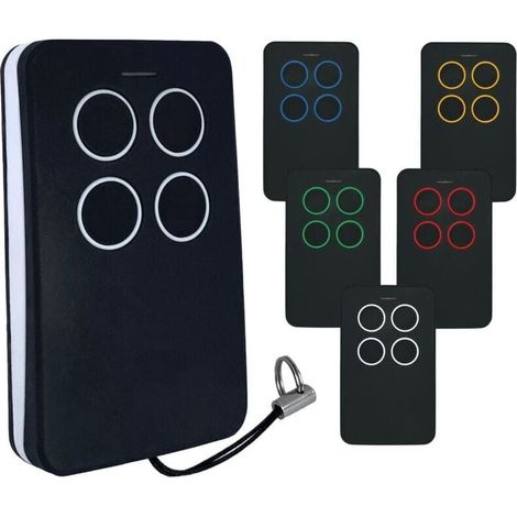 1pc TÉLÉCOMMANDE POUR PORTAIL AUTOMATIQUE À CODE ROULANT ET CODE FIXE MULTIFRÉQUENCE rouge (1/2)