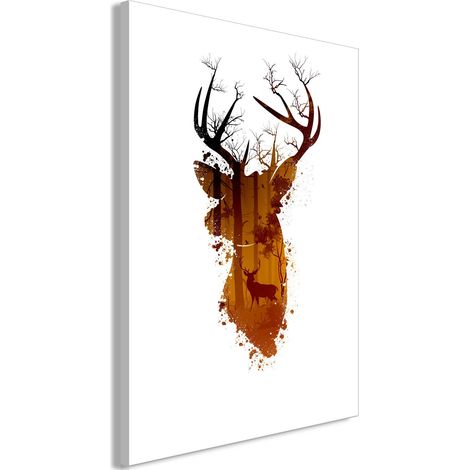 Tableau Cerf du Matin (1 Partie) Vertical - 60 x 90 cm (1/3)