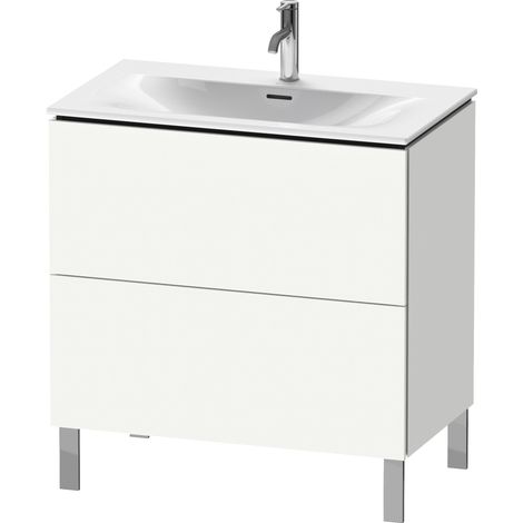 Meuble vasque L-CUBE 704x820x481mm blanc mat (1/5)