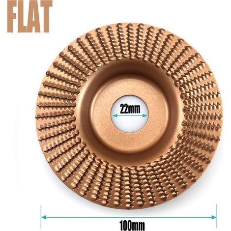 Disque �� meuler pour meuleuse d'angle, disque �� meuler plat, disque �� meuler biseaut��, meule, disque �� meuler plat diam��tre int��rieur 22 mm (or rose)