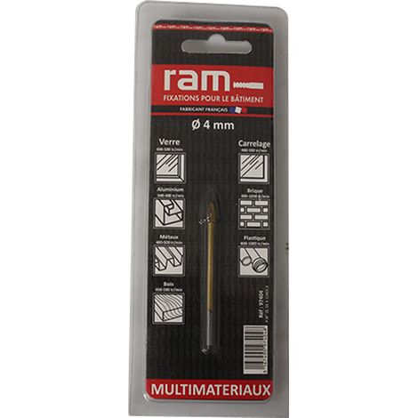 Foret pour carrelage et verre 4 x 65 mm - RAM (1/5)
