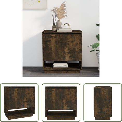 Holzbeistelltisch - Sideboard Räuchereiche 70x41x75 cm Holzwerkstoff (1/5)