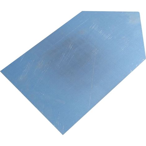 Eclisse d'angle alu couvertine gamme à coller 27cm brut (1/4)