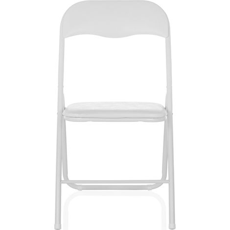 [GEBRAUCHT] B-Ware Hjh Office Tudela Basic Pvc Weiß Konferenzstuhl Besucherstuhl Klappstuhl Stuhl (1/2)