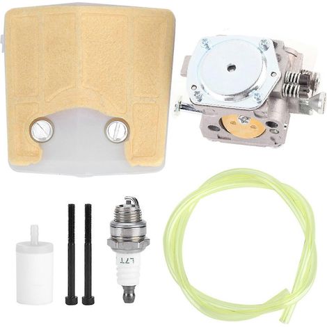 Filtre à air, bougie d'allumage et carburateur Kit pour tronçonneuse Jonsered 625 630, outil de jardinage, pièces de rechange compatibles (1/5)