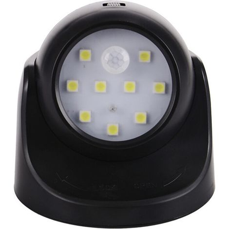 Spot LED Extérieur, Spot exterieur avec Detecteur de mouvement, Projecteur LED extérieur Sans Fil, 150 Lumen, Sphère Amovible, Rotation et Inclinaison à 360 degrés, Batterie à Pile (1/4)