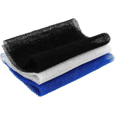 3 pièces Peeling Badset avec Rückenschrubber aus Nylon Duschschwamm Körperpeelingtuch pour (1/5)
