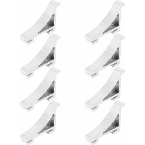 8Pcs Frigo Tarifs de Tablette Support de Clip de Tablette pour Réfrigérateur Congélateur de Refroidisseur (1/5)