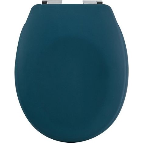 Tapa Inodoro Termo Duro NEELA Azul petroleo Mate -  Bisagras ABS Cromadas Spirella (1/5)