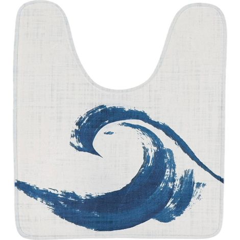 Wc-kontur-matte mikrofaser bedruckt welle45x50 cm - manureva - Tendance