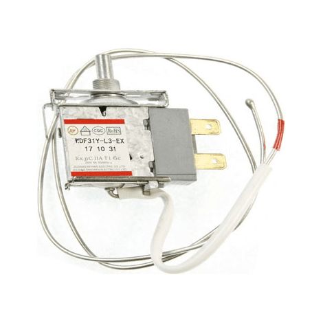 Thermostat 0530023195 WDF31Y-L3-EX pour réfrigérateur Haier – Compatible modèles HRFK-250DAAS, HRFK-250DAA – 49056204 (1/2)