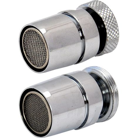 Aeratore femmina con snodo in ottone cromato per rubinetto miscelatore bidet m 22x1