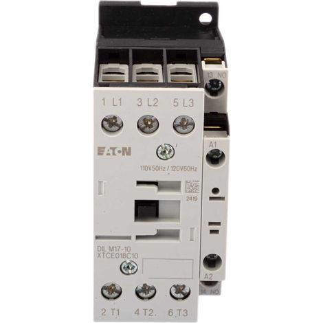 Contacteur de puissance 17A 3P 110V AC 1Z 0R DILM17-10 (110V50HZ,120V60HZ) 277001