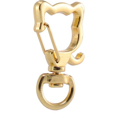 Clips Porte-clés en Métal Mousquetons Lisses et Élégants Lot de 20 Forme Tête de Chat pour Accessoires DIY et Suspensions (1/5)