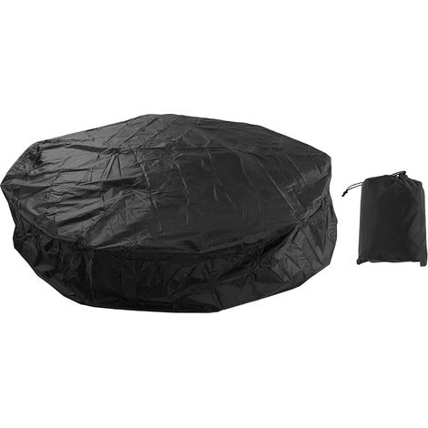 190 Silver Polyester Taffeta Waterproof Spa Cover 190 x 30 cm 215 x 70 cm Black (1/5)