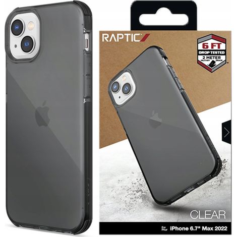 Custodia trasparente Raptic X-Doria per iPhone 14 Plus, cover rinforzata grigia (1/4)