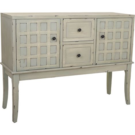 Recibidor de madera verde 108x36x82 (1/5)