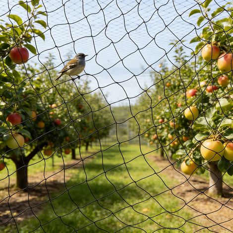 Bird Netting 33x33 Ft, 1 in Mesh Heavy Duty Garden Netting Extra Strong Woven Mesh Netting with 10 Ground Stakes and 50 Fastening Ties for Plants, Fruit Trees, Vegetables, Animal Fencing Against Bird (1/5)