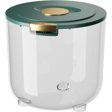 Seau à riz transparent, hermétique, anti-insectes et étanche à l'humidité, boîte de rangement pour riz multifonctionnelle, boîte de conservation pour farine et céréales (1/5)