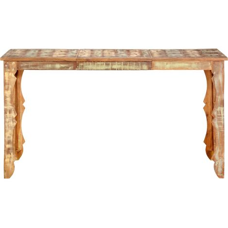 vidaXL Mesa de comedor de madera maciza reciclada 140x70x76 cm (1/2)