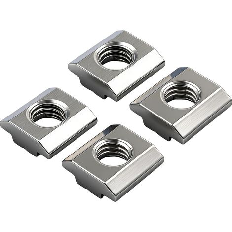 20 Pièces Écrous à Rainure en T M6,Écrous Coulissants T Rail à Rainure en T Série 30 Type B,Écrous à Rainure en T pour Rainure d'extrusion de Profilé en Aluminium (1/5)