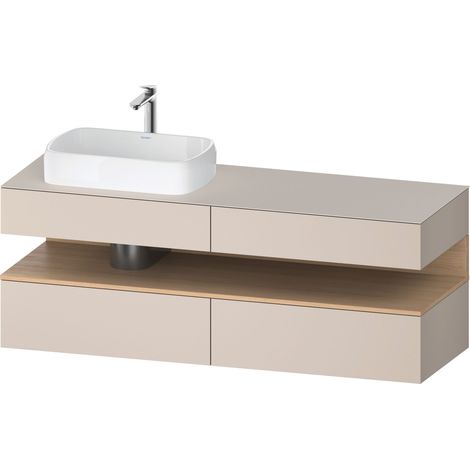 Lavabo consola Collection One de Duravit, 2 extraíbles, 2