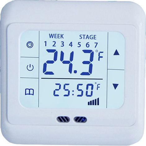 Thermostat de chambre numérique écran tactile LCD Chauffage par le sol pour le chauffage au sol Eau de chauffage Chauffage mural Thermostat mural (1/5)