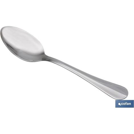 Blister 3 unités Cuillère à Thé en Acier Inox C-18/0 Modèle Bologne 2 mm