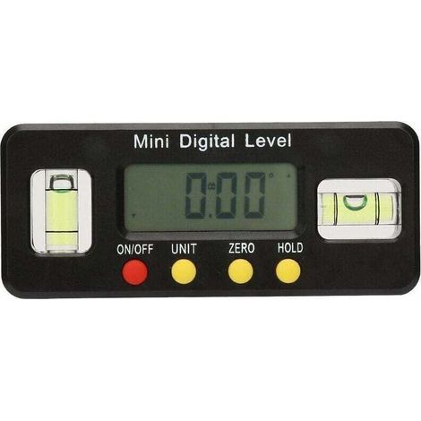 Traceur numérique d'angles, 0 360 °, mini niveau de torpille et inclinomètre numérique, jauge d'angle électronique, 100 mm, avec bulle d'air pour mesure horizontale verticale (100 mm) (1/4)