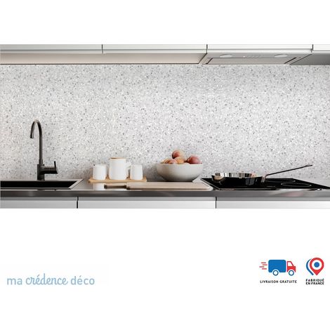 Crédence : Terrazo gris - Alu composite - 60 - 120 (1/3)