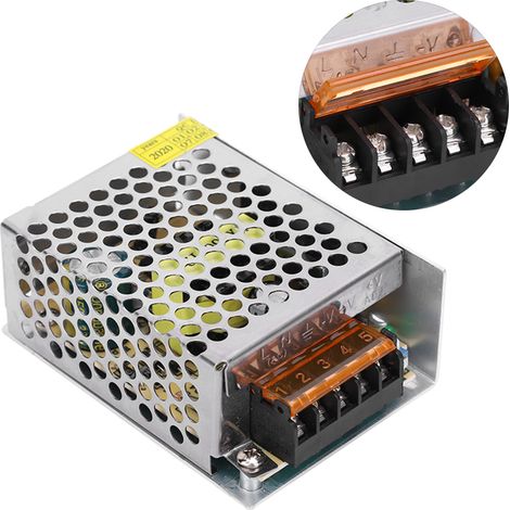 Contrôleur d'alimentation à découpage DC12V pour barre lumineuse LED en alliage d'aluminium pour imprimante 3D (S-50-12 (12V 4,2A 50W) AC100-240V) (1/5)