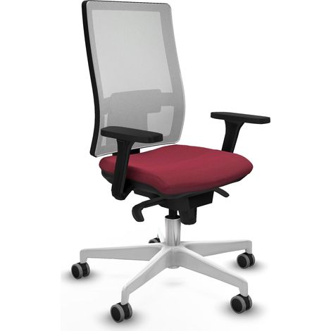 Piqueras y Crespo Horna Silla de oficina granate ergonómica (1/3)