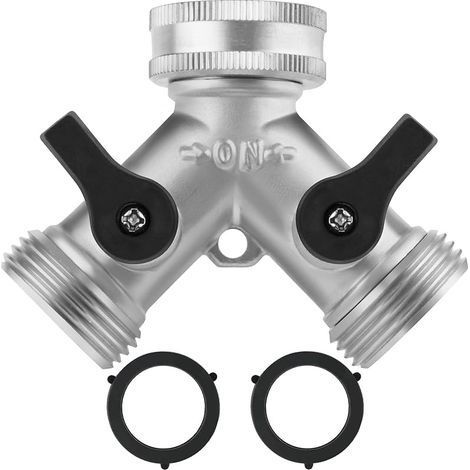 3/4. 2 Voies Distributeur en Y en Laiton, Robinet Double Sortie avec 2 Robinets, Robinet Double Machine a Laver, Répartiteur ,eau pour Connexion de 2 Appareils pour Robinet Jardin (1/5)