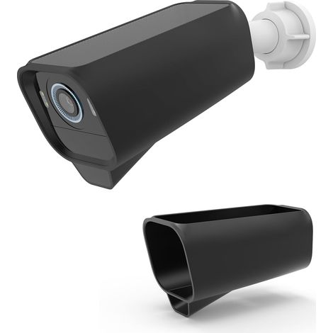 Noir Coque en silicone pour caméra eufy S3 Pro - En silicone étanche - Pour caméra de surveillance solaire extérieure eufy