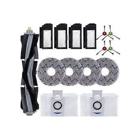 Zubehörset für Deebot X1 Omni, X1 Turbo, X1 Plus Staubsaugerroboter: Hauptbürste, Seitenbürste, Filter, Bodenbeutel (1/5)