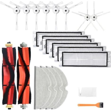 Irovami Pièces pour Roborock S6 Maxv S6 : brosse latérale, brosse principale et filtre (1/5)
