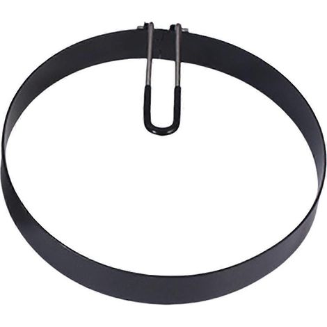 Moule à œufs rond en acier inoxydable avec poignée en silicone, idéal pour les omelettes, les hamburgers, les crêpes et autres préparations pour le petit-déjeuner. Jikaix