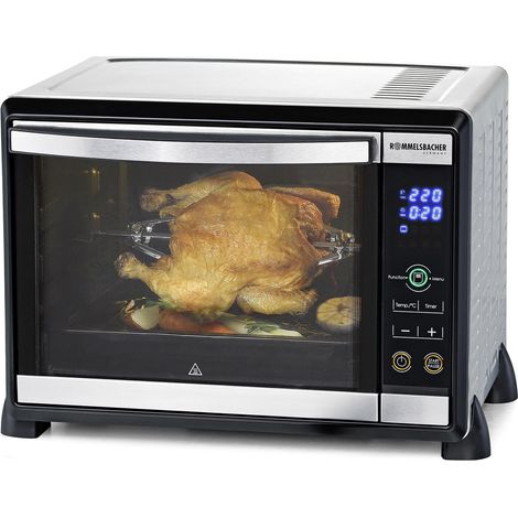 Rommelsbacher BGE 1580/E Forno elettronico con grill 30L, BGE 1580/W, Nero, Acciaio inossidabile (1/4)