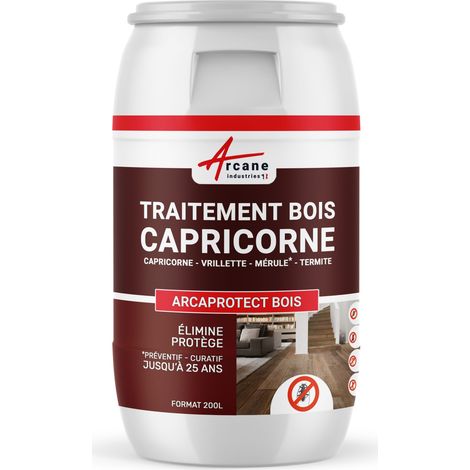 Traitement capricorne, produit, injecter, pulvériser - 200 L - ARCANE INDUSTRIES