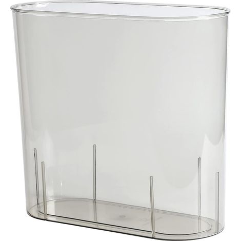 Poubelle compacte Poubelle mince 3 gallons (environ 9,8 litres) Corbeille à papier pour salle de bain, chambre à coucher, dortoir universitaire - Gris (1/5)