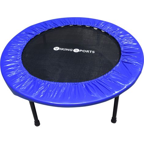 Fitness Trampolin - faltbar - ⌀ 101x22,5 cm - blau