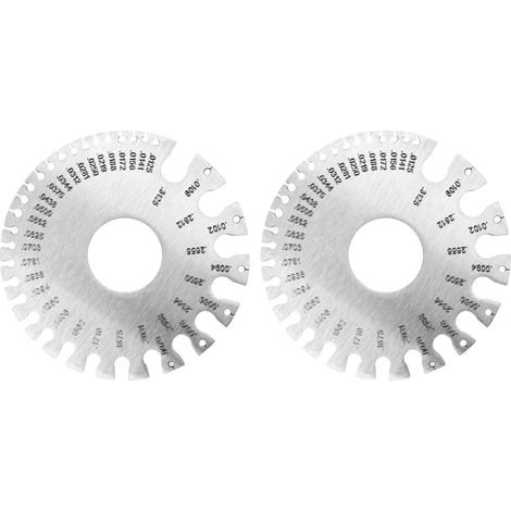 jauge d'épaisseur en acier inoxydable, calibre professionnel pour tôles métalliques, jauge d'épaisseur de soudage, type 2 (1/5)