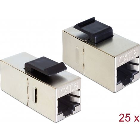 Delock Conector RJ45 para el mÃ³dulo Keystone  Conector RJ45 Cat.6 compactos 25 piezas