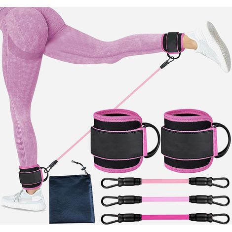 Bande élastique de résistance pour le renforcement musculaire des jambes, des fessiers et des chevilles. (1/5)